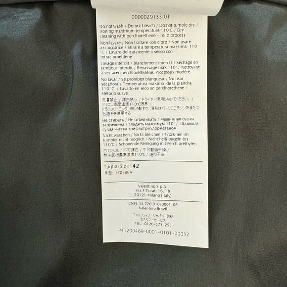 RED Valentino Flared Pleated Mini Skirt Wool Grey Red Dotted | Size 42 / US 6 - Picture 9 of 9